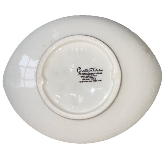 Vintage Carlton Ware Hand Painted Trinket Dish Australian Design Made In England - Picture 3 of 5